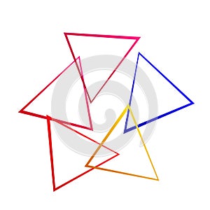 Random abstract geometric vector element