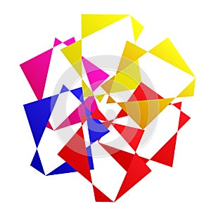 Random abstract geometric vector element