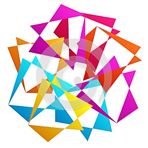 Random abstract geometric vector element