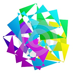 Random abstract geometric vector element