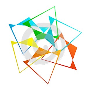 Random abstract geometric vector element