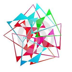 Random abstract geometric vector element