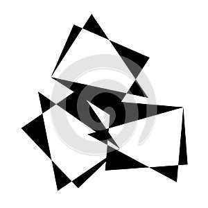 Random abstract geometric vector element