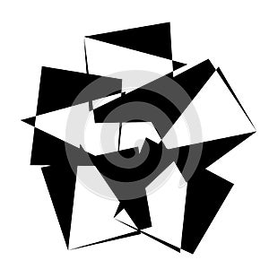 Random abstract geometric vector element