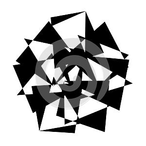 Random abstract geometric vector element