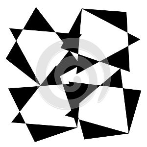 Random abstract geometric vector element