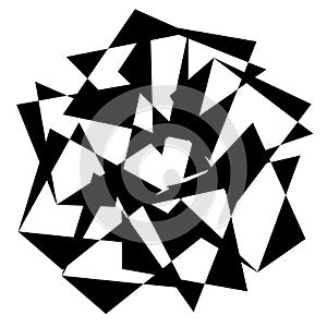 Random abstract geometric vector element