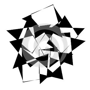 Random abstract geometric vector element