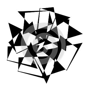 Random abstract geometric vector element