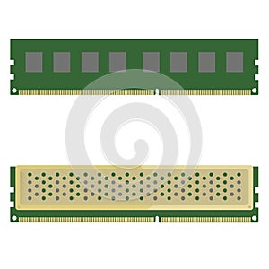 Random Access Memory Detailed. Vector Illustration
