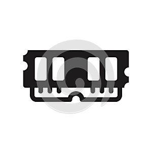 Random access memory icon. Trendy Random access memory logo concept on white background from hardware collection