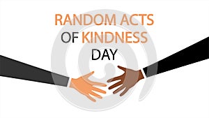 Random acts of kindness day handshake