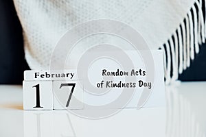 Random Acts of Kindness Day of winter month calendar february photo