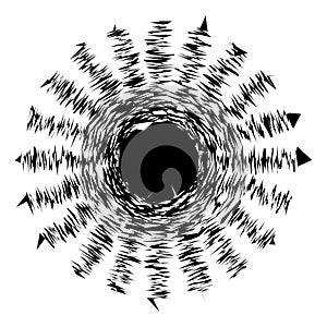 Random amorph, amorphous shape, element vector