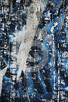 Random background collage texture paint on wall