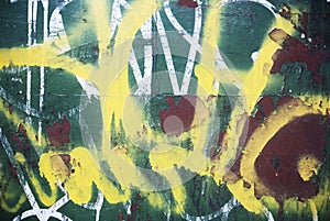 Random background collage texture paint on wall