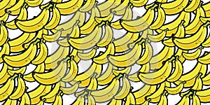 Random banana seamless repeat background