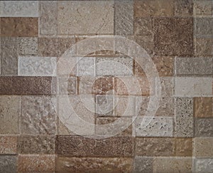 A random brick pattern wall