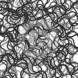 Random chaotic lines abstract grayscale texture / pattern