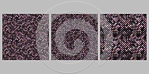 Gradient abstract seamless dot pattern background design set