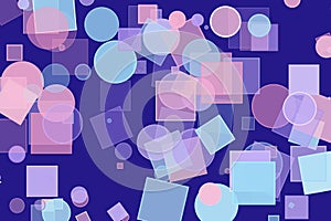 Abstract shape generative design art background. Pattern, floor, square, geometric & creative.