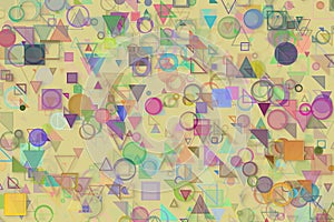 Shape background pattern, good for graphic design. Modern, backdrop, floor & generative.