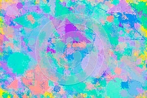 Random circle, square. Surface, creative, canvas & round.