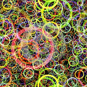 Random circles abstract