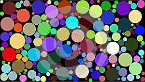 Random color circles background