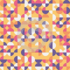 Random colored abstract geometric mosaic pattern background