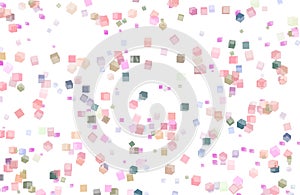 Abstract shape generative design art background. Pattern, simple, messy, box & floor.