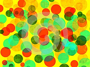 Random Colored Circles Background