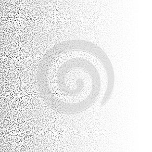 Random dots, random circles pattern, background. Noise halftone. Dispersion, scatter dotted half-tone pointillist design. Noisy photo