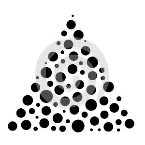 Random dots, circles, specles illustration. Dotted design element