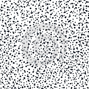 Random Dots Monochrome Seamless Pattern