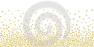 Random Falling Golden Dots Background