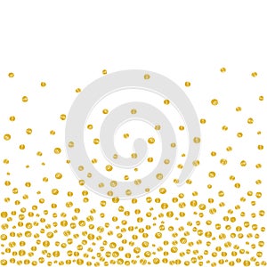 Random Falling Golden Dots Background