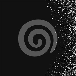 Random falling white dots.