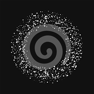 Random falling white dots.