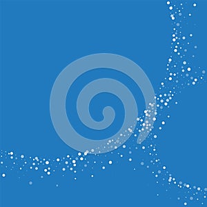 Random falling white dots.