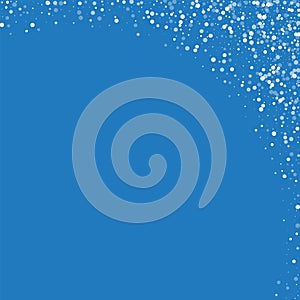 Random falling white dots.