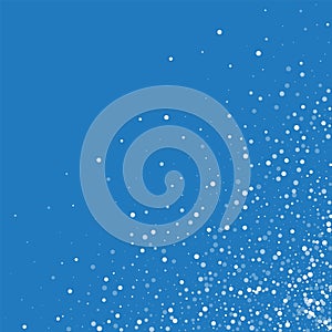 Random falling white dots.