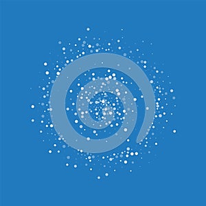 Random falling white dots.