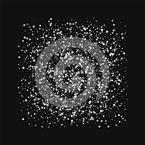 Random falling white dots.