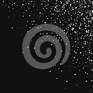 Random falling white dots.