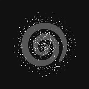 Random falling white dots.