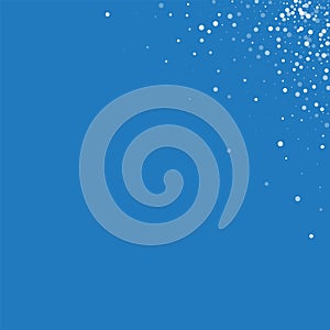 Random falling white dots.