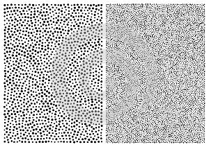 Random halftone dots pattern background, a4 size. A4 format. Dots texture. Vector illustration.