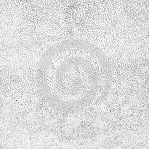Random halftone. Pointillism style. Background with irregular, chaotic dots, points, circle.