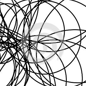 Random intersecting lines abstract pattern / texture. Geometric photo